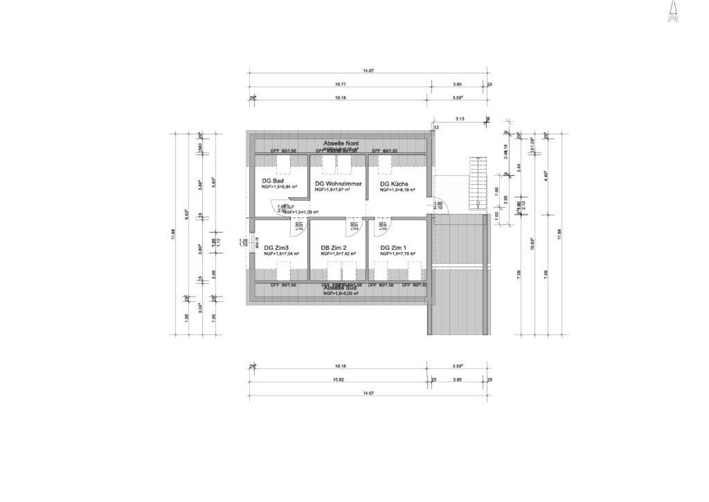 Moderne Ferienwohnung Fuer Familien Im Dachgeschoss Bosau Exterior foto